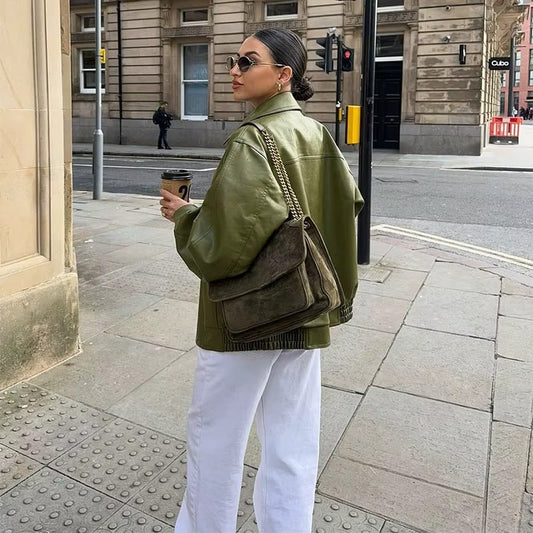 Elara | Kurtka ze sztucznej skóry