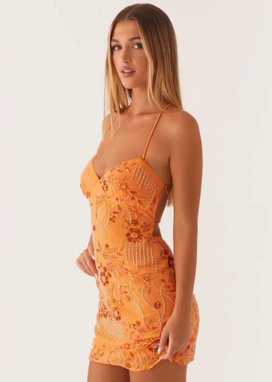 Alysa | Sukienka mini z odkrytymi plecami